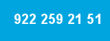 922 259 21 51 922 259 21 51